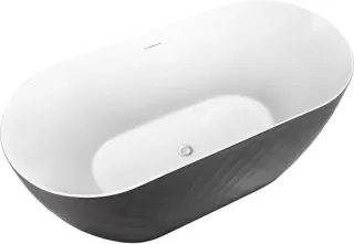 Акриловая ванна Black&White Swan 320SBGR  Серая матовая